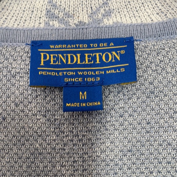 Pendleton // Open Front Patterned Cardigan - Picture 2 of 5